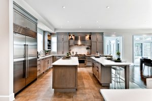 Cuisine, gris,Quartz,fonctionnelle